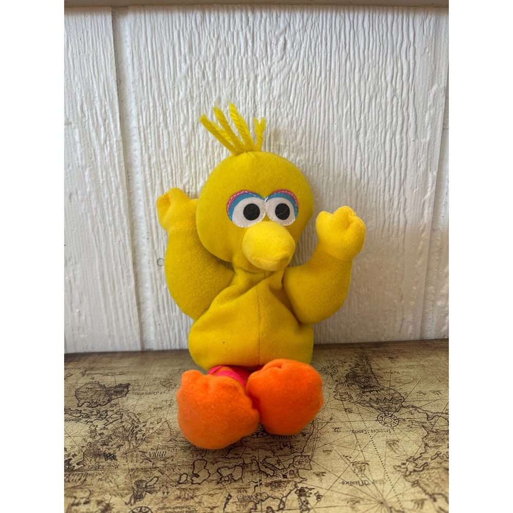 Vintage Tyco Big Bird Plush Toy 1997 Jim‎ Henson Productions Yellow